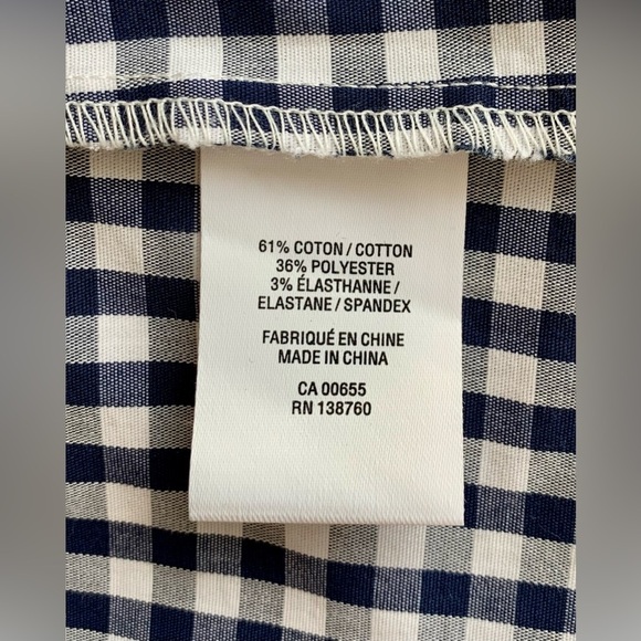 Plaid  Off-the-Shoulder Top - Picture 4 of 4